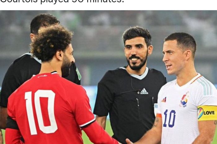 Dalam laga uji coba, Belgia vs Mesir, Mo Salah tampil brilian, sedangkan Kevin De Bruyne bermain ngawur sehingga tim posisi 2 dunia kalah.