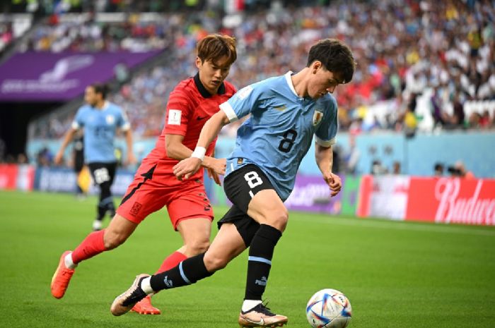 Pertandingan perdana Grup H Piala Dunia 2022 antara Korea Selatan melawan Uruguay, Kamis (24/11/2022).