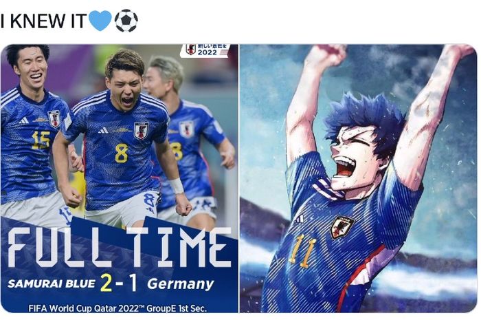 Kemenangan Jepang atas Jerman turut membuat anime dan manga Blue Lock menjadi bahan pembicaraan