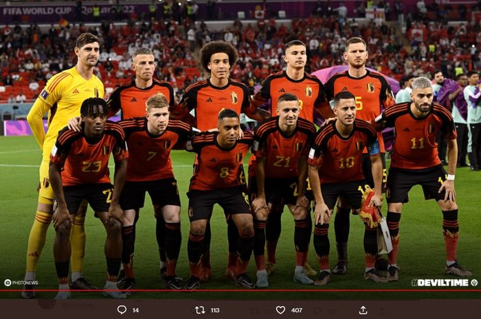 Berikut ini adalah daftar pemain dan nomor punggung skuad timnas Belgia di Piala Dunia 2022. 