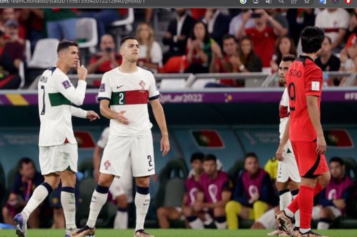 Cristiano Ronaldo sempat bersitegang dengan Cho Gue-sung dalam laga Korea Selatan vs Portugal di ajang Piala Dunia 2022.
