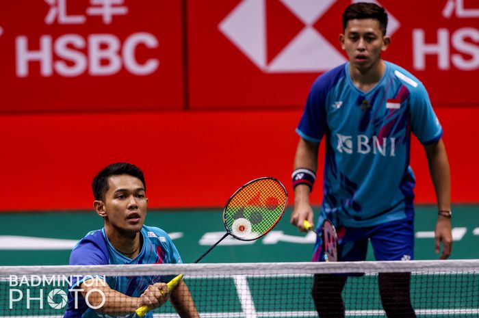 Ganda putra Indonesia, Fajar Alfian/Muhammad Rian Ardianto saat tampil pada laga kedua babak penyisihan Grup BWF World Tour Finals 2022, Kamis (8/12/2022)