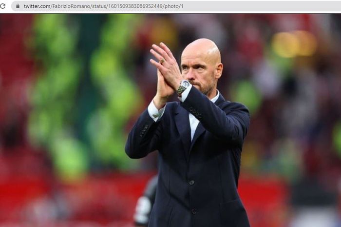 Pelatih Manchester United, Erik ten Hag, berpeluang memberikan gelar juara di musim 2022-2023.