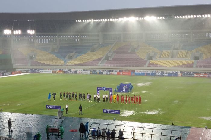 Arema FC vs Persikabo di Stadion Manahan, Solo, Rabu (14/12/2022).