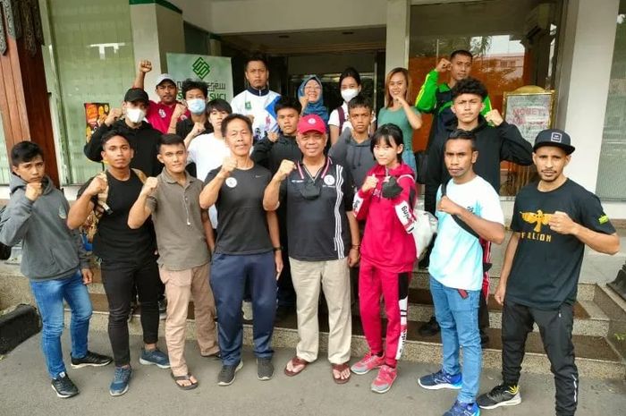Tim Muay Thai DKI Jakarta yang akan berlaga di Kejurnas Muay Thai 2022