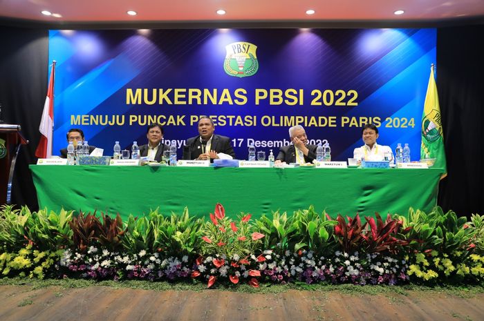 PP PBSI menggelar Musyawarah Kerja Nasional 2022 pada Sabtu, 17 Desember 2022