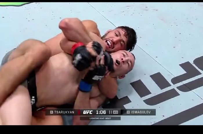 Arman Tsarukyan dipastikan menang atas Damir Ismagulov dalam hasil UFC Vegas 66 pada MInggu (18/12/2022)