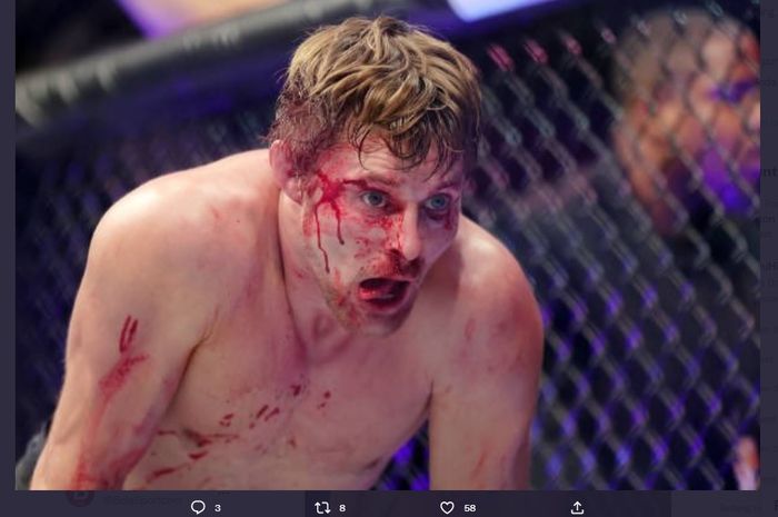 Petarung kelas bulu, Bryce Mitchell, usai kekalahan dari Ilia Topuria di UFC 282