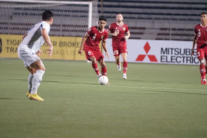 Laga timnas Indonesia vs Filipina pada babak penyisihan Grup A Piala AFF 2022. 