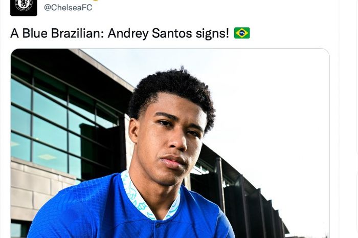 Pemain baru Chelsea, Andrey Santos