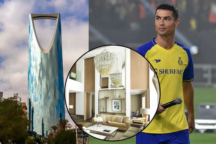 Penampakan tempat tinggal sementara Cristiano Ronaldo di Arab Saudi setelah dikontrak Al-Nassr.