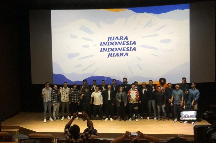 Peluncuran tim bola basket, Satria Muda Pertamina, jelang Liga Basket Indonesia (IBL) 2023 di kawasan FX Sudirman, Senayan, Jakarta, Kamis (12/1/2023).