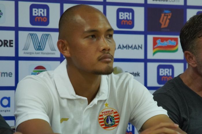 Dandi Maulana Pemain Persija Jakarta Pers Konferensi pasca pertandingan melawan Bali United 