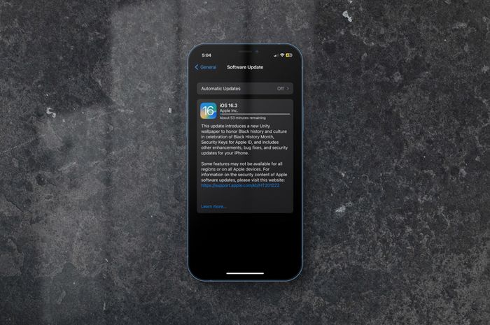 Pembaruan resmi iOS 16.3 RC dibagikan, banyak fitur dan perbaikan utama