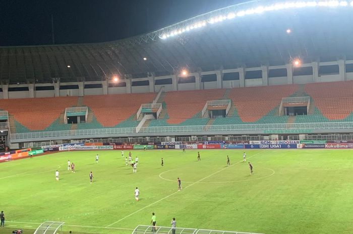 Laga pekan ke-20 Liga 1 antara RANS Nusantara FC vs Bali United di Stadion Pakansari Cibinong, Kabupaten Bogor, Jawa Barat, Rabu (25/1/2023)