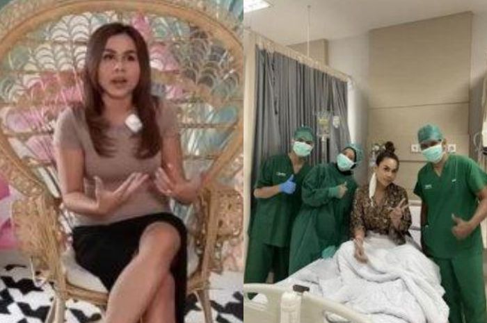 Melaney Ricardo saat menjalami operasi