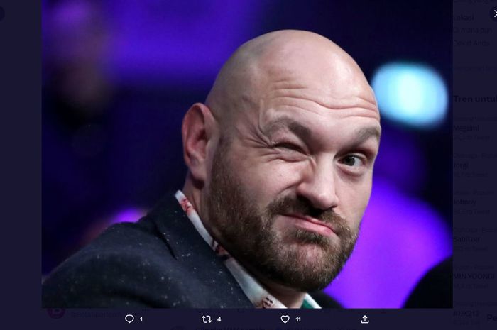 Raja tinju kelas berat versi WBC, Tyson Fury mulai kirim ancaman pada Francis Ngannou