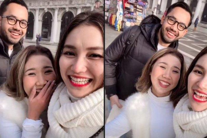 Kiky Saputri keceplosan sebut nama pria saat ketemu Ayu Ting Ting di Eropa, pacar baru?