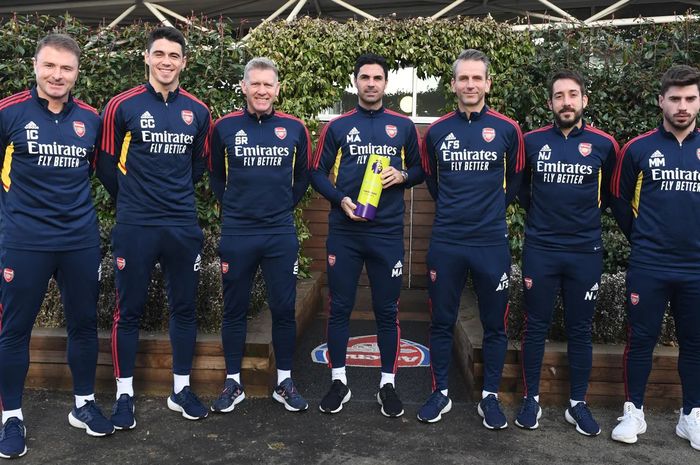 Pelatih Arsenal, Mikel Arteta, memenangkan penghargaan Premier League Manager of the Month untuk Januari 2023.