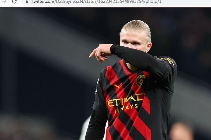 Penyerang Manchester City, Erling Haaland