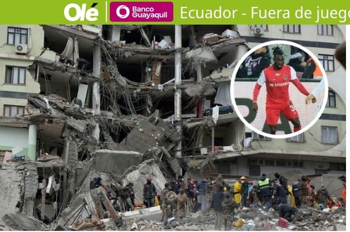 Eks pemain Chelsea, Christian Atsu, ditemukan selamat dari reruntuhan gedung akibat Gempa Turki, Senin (6/2/2023).