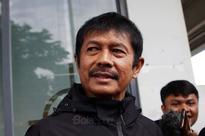 Direktur Teknik Timnas Indonesia, Indra Sjafri saat ditemui awak media pada TC Timnas U-20 Indonesia yang berlangsung di Senayan Jakarta