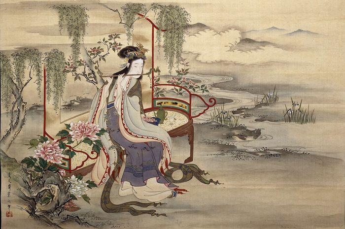 Kecantikan selir Yang Guifei memikat Kaisar Tiongkok Xuanzong. Ia dikatakan menjadi penyebab jatuhnya Dinasti Tang yang perkasa.