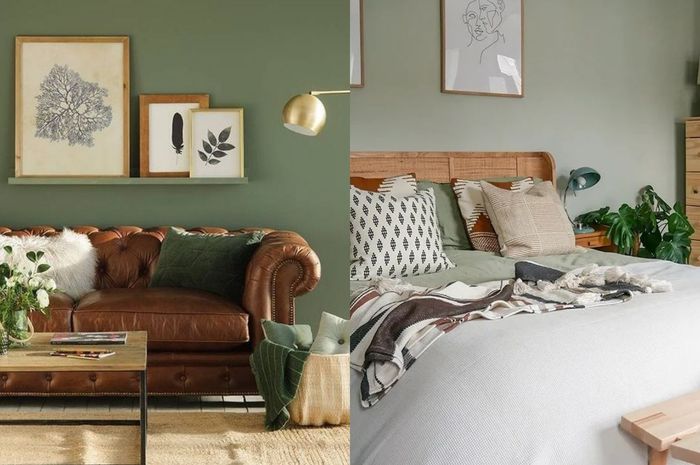 5 Ide Mix and Match Warna Hijau Sage dengan Warna Cokelat - iDEA