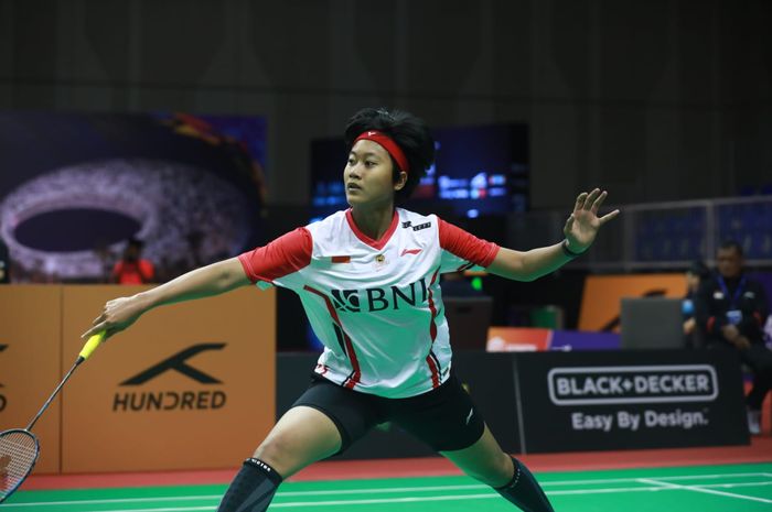 Tunggal putri Indonesia, Putri Kusuma Wardani, sukses memastikan diri melaju ke perempat final Swiss Open 2023