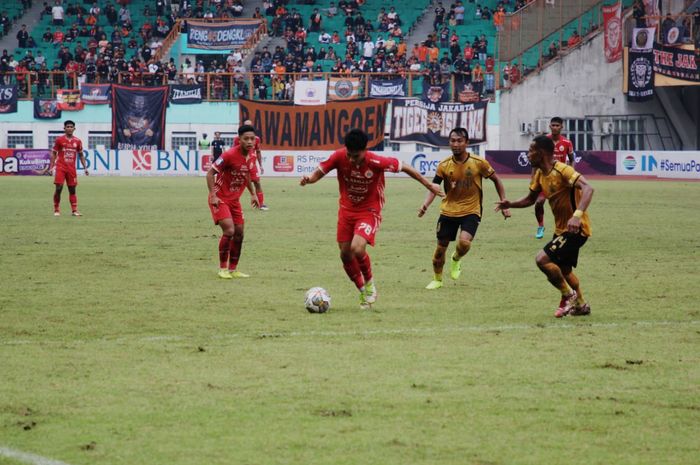 Persija vs Bhayangkara FC di Stadion Wibawa Mukti, Cikarang, Bekasi, Kamis (16/2/2023).