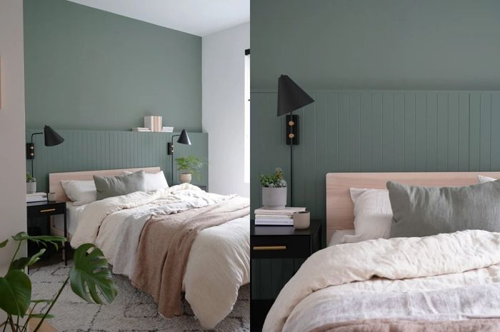 3 Potret Warna Hijau Sage pada Kamar Tidur Minimalis - iDEA