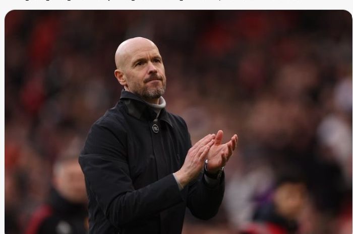 Pelatih Manchester United, Erik ten Hag.