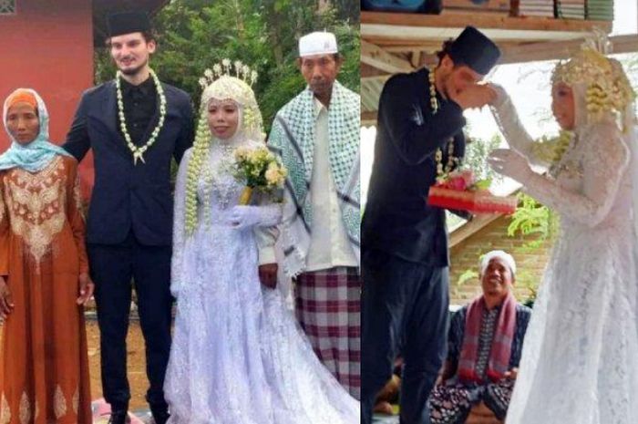 Sosok bule asal Belgia yang menikahi wanita ustazah
