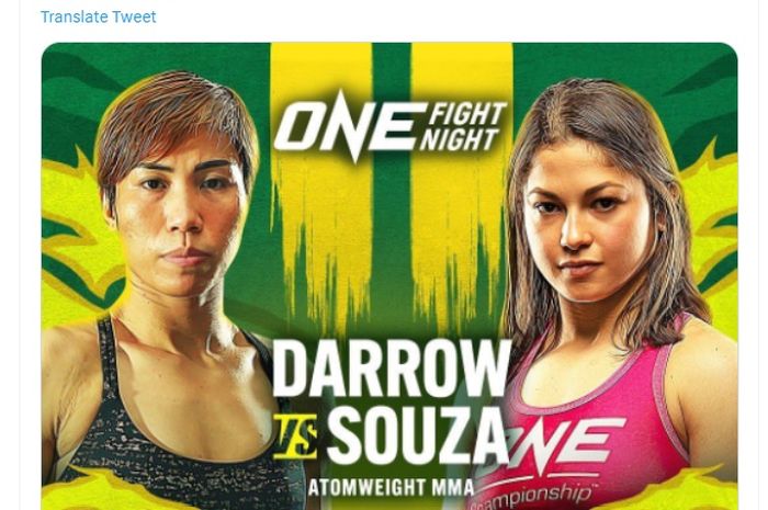 Petarung Indonesia, Linda Darrow membedah kekuatan dari calon lawanya di ONE Fight Night 7.