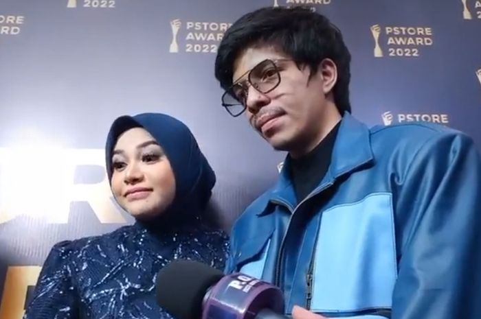Aurel Hermansyah dan Atta Halilintar saat ditemui di kawasan Tanjung Duren, Jakarta Barat, Senin (20/2/2023).
