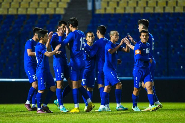 Para pemain Timnas U-20 Uzbekistan .