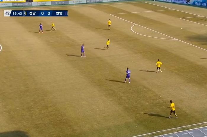 Jeonnam Dragons FC takluk 0-1 dari Anyang dalam pekan pertama K-League 2 2023 di Stadion Gwangyang, Rabu (1/3/2023).
