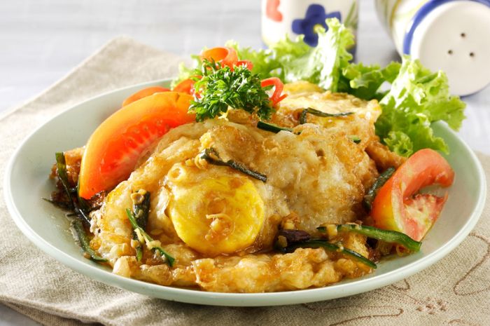 Hidangan telur ceplok aroma serai