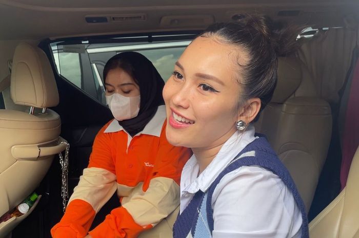 Ayu Ting Ting saat ditemui di TRANS TV, Jakarta Selatan, Kamis (9/3/2023).