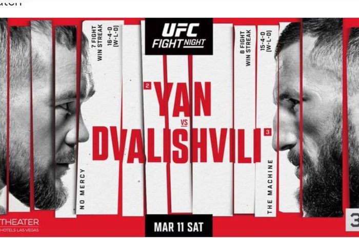 Poster jadwal UFC Vegas 71.