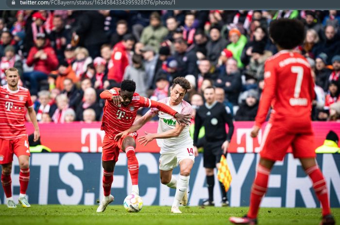 Bayern Muenchen sukses memenangi Derbi Bavaria atas Augsburg pada pekan ke-24 Bundesliga, Sabtu (11/3/2023) lewat kemenangan telak 5-2.