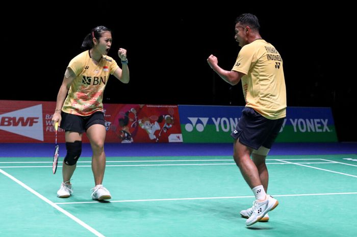 Ganda campuran Indonesia, Rehan Naufal Kusharjanto/Lisa Ayu Kusumawati, lolos ke semifinal All England Open 2023 lewat kemenangan dramatis dan super  sengit atas Kyohei Yamashita/Naru Shinoya (Jepang), di Utilita Arena Birmingham, Inggris, Jumat (17/3/2023).