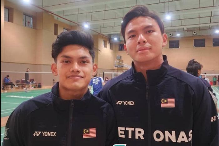 Ganda putra racikan baru Malaysia, Nur Izzuddin (kanan) dan Mohd Haikal gagal juara di China Masters 2023, Minggu (19/3/2023).