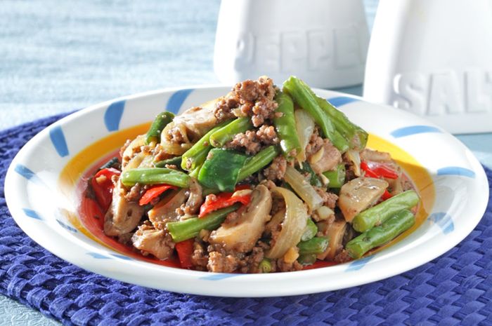 Hidangan tumis daging buncis untuk menu sahur Ramadhan