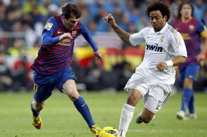 Legenda Real Madrid, Marcelo, mengatakan Lionel Messi adalah lawan terberat yang pernah dihadapinya.