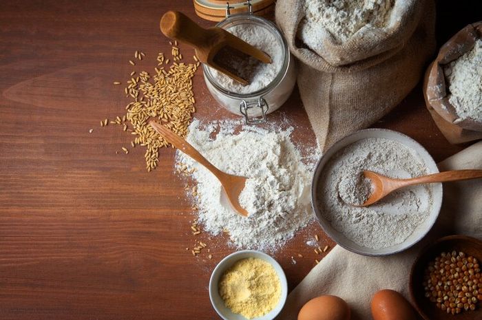 Tepung kering yang dicampur bumbu