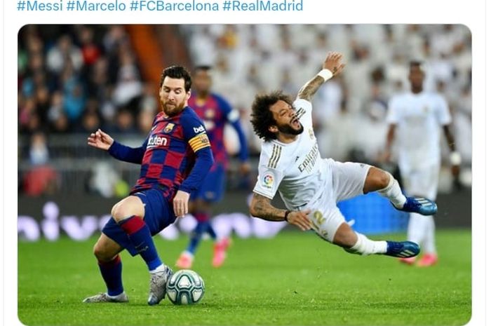 Legenda Real Madrid, Marcelo (kanan), rela mengorbankan persahabatan dengan Cristiano Ronaldo demi memuji Lionel Messi.