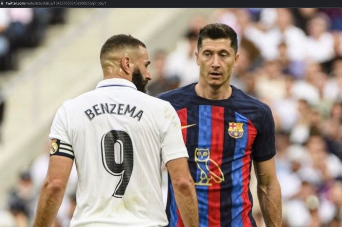 Begitu Karim Benzema pergi, laga Barcelona versus Real Madrid masuk periode langka tanpa dua nomor keramat.