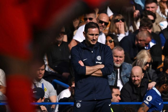 Frank Lampard menelan 3 kekalahan beruntun dalam 3 laga perdana melatih Chelsea saat dihajar Brighton &amp; Hove Albion di Liga Inggris (15/4/2023).
