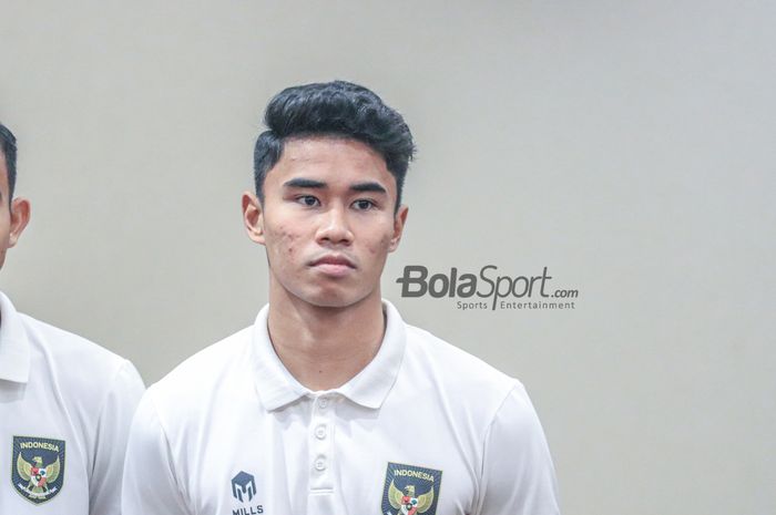 Bek timnas U-22 Indonesia, Muhammad Ferarri, saat ditemui di Hotel Sultan, Senayan, Jakarta, Jumat (21/4/2023) sore.